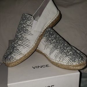 Vince leather espadrilles with lizard print